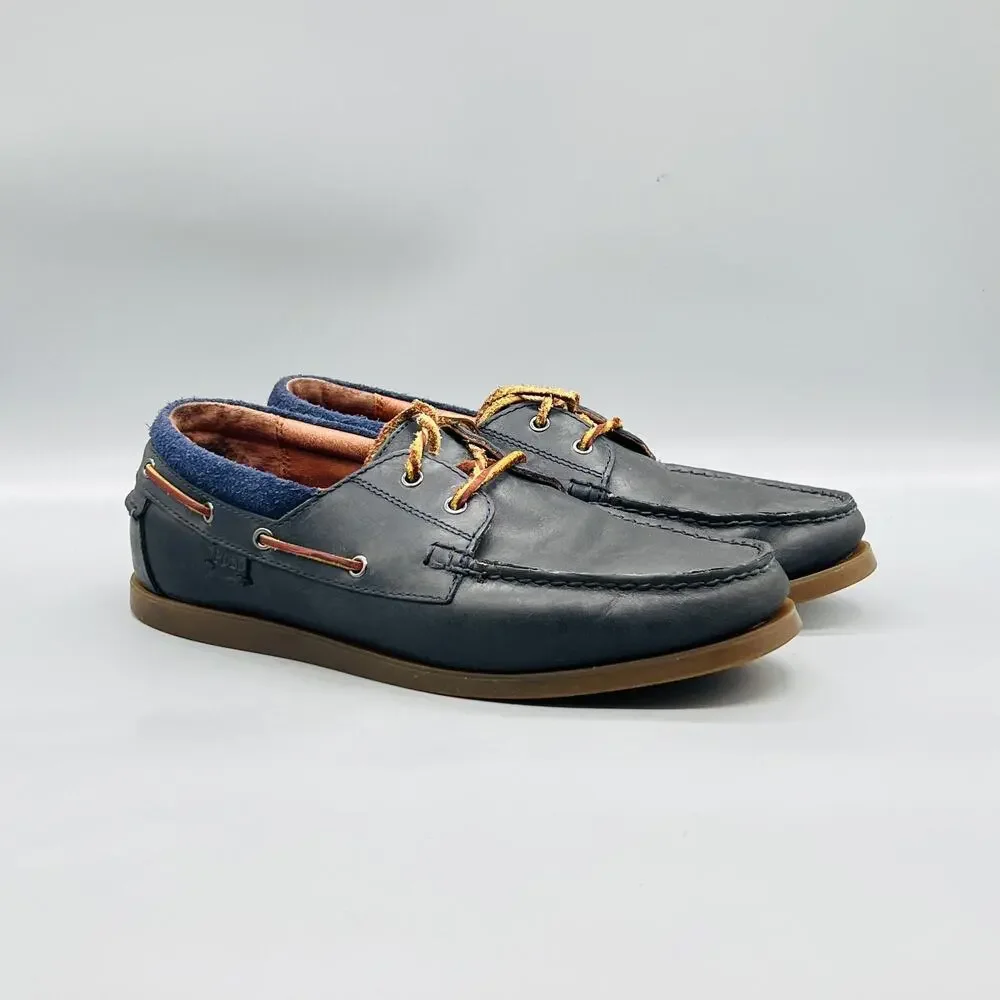 Polo Ralph Lauren Shoes Mens 10 Blue Leather Dayne Boat Moc Toe Casual Comfort